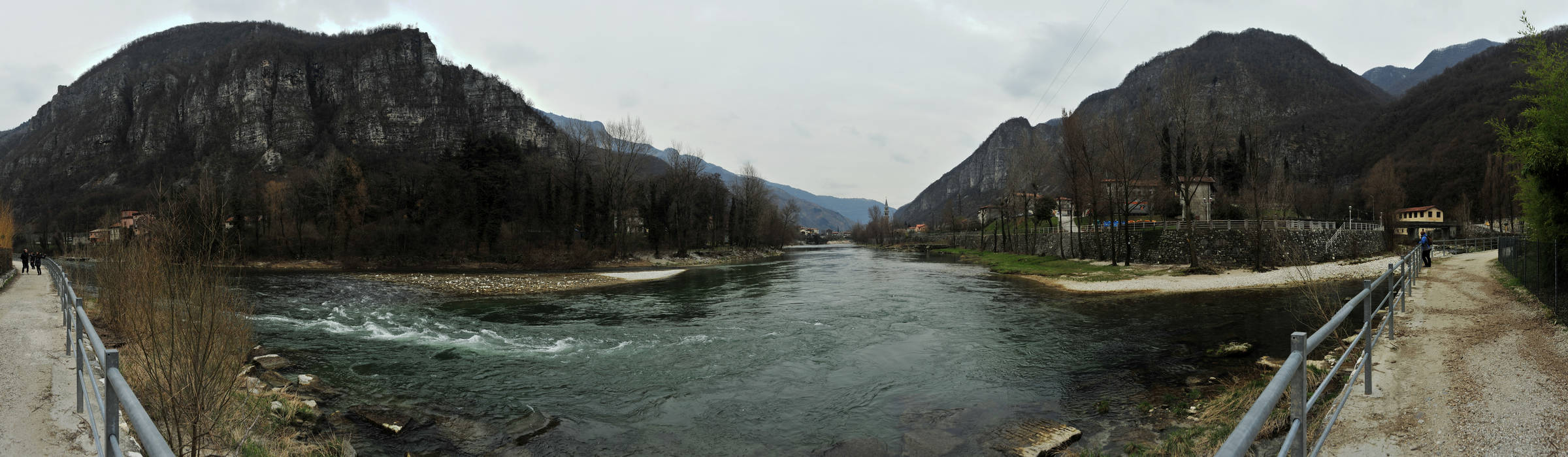 Valstagna : il fiume Brenta e l'Oliero a Oliero di Valstagna, Canal di