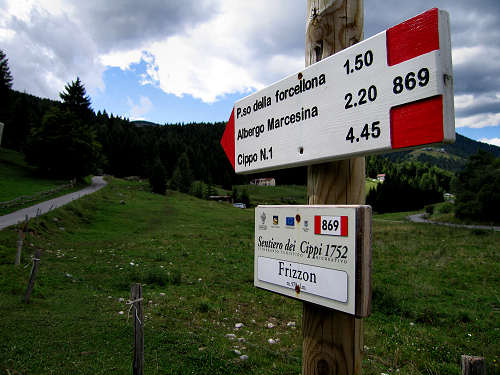 Sentiero dei Cippi - Enego Marcesina - Altopiano di Asiago