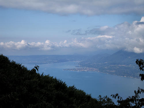 Brenzone, lago di Garda dal monte Baldo