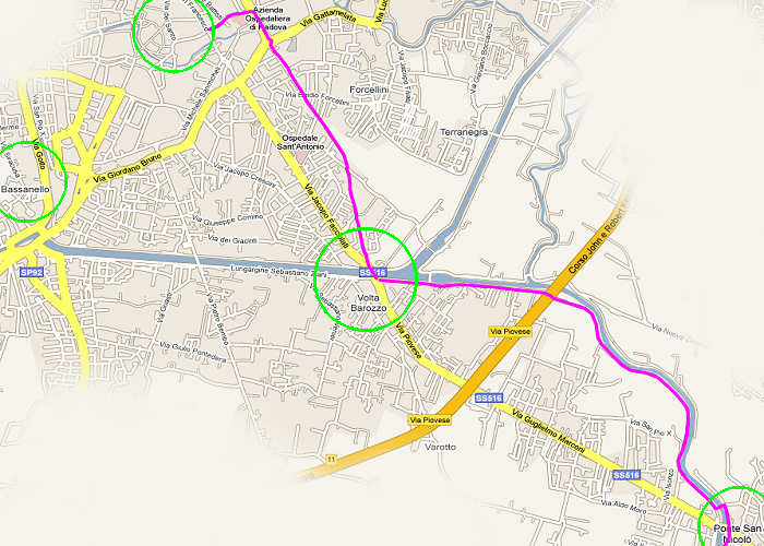 da Padova a Chioggia lungo il fiume Bacchiglione