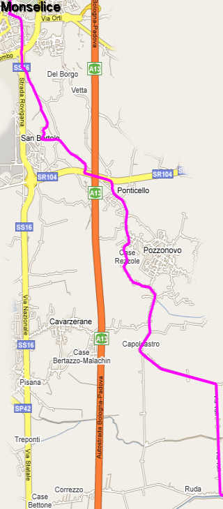 da Monselice a Rovigo