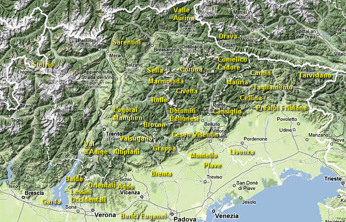 cicloturismo Dolomiti Veneto Friuli Carnia Tirol Trentino