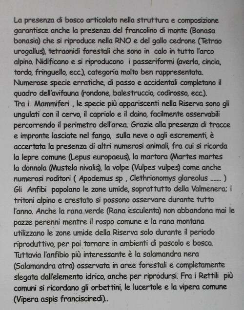 Valmenera. Pian di Landro, Baldassarre - riserva naturale