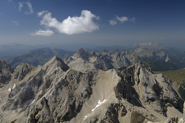 Marmolada - dalla stazione funivia di Punta Rocca