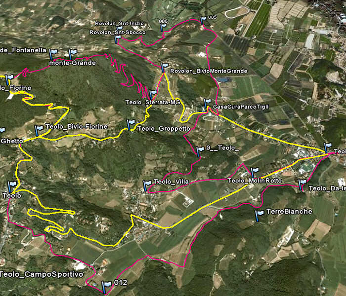mountain bike Costigliola, Monte Grande e colli di Teolo