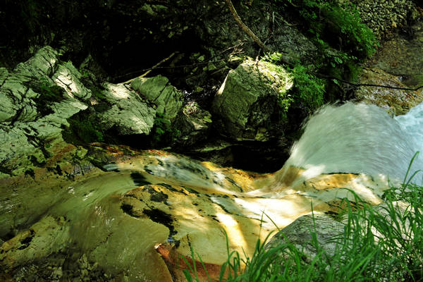 cascate del torrente Stien in Val San Martin Vignui di Feltre, Parco Nazionale Dolomiti Bellunesi