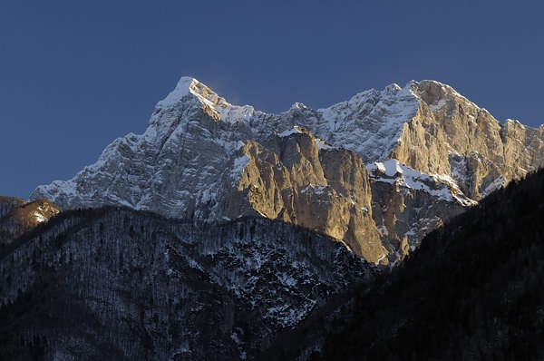 Inverno a Erto e nella valle del Vajont