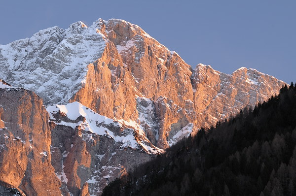 Inverno a Erto e nella valle del Vajont