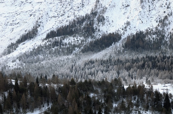 Inverno a Erto e nella valle del Vajont