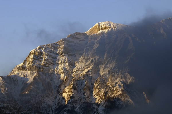 Inverno a Erto e nella valle del Vajont