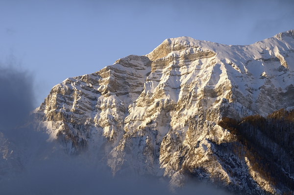 Inverno a Erto e nella valle del Vajont