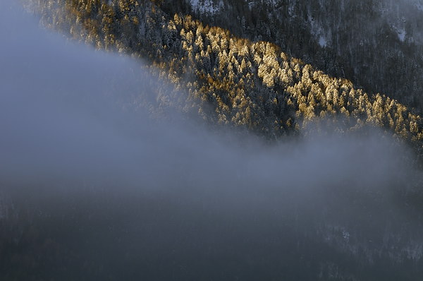 Inverno a Erto e nella valle del Vajont