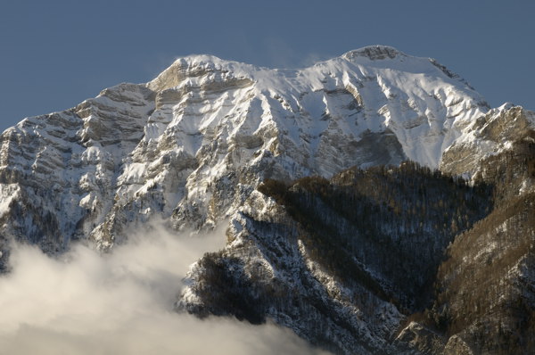 Inverno a Erto e nella valle del Vajont