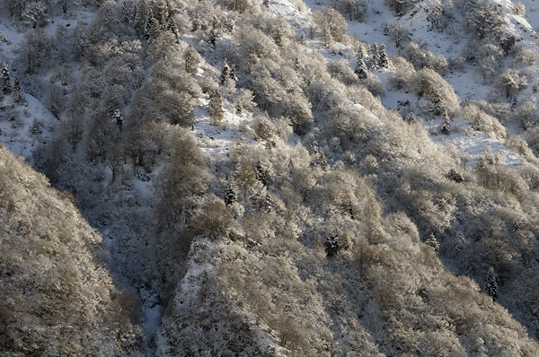 Inverno a Erto e nella valle del Vajont