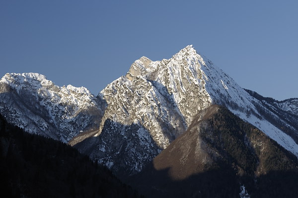 Inverno a Erto e nella valle del Vajont