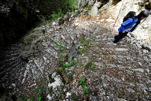 Cismon del Grappa, Valbrenta - la Gusella e la mulattiera della val Goccia