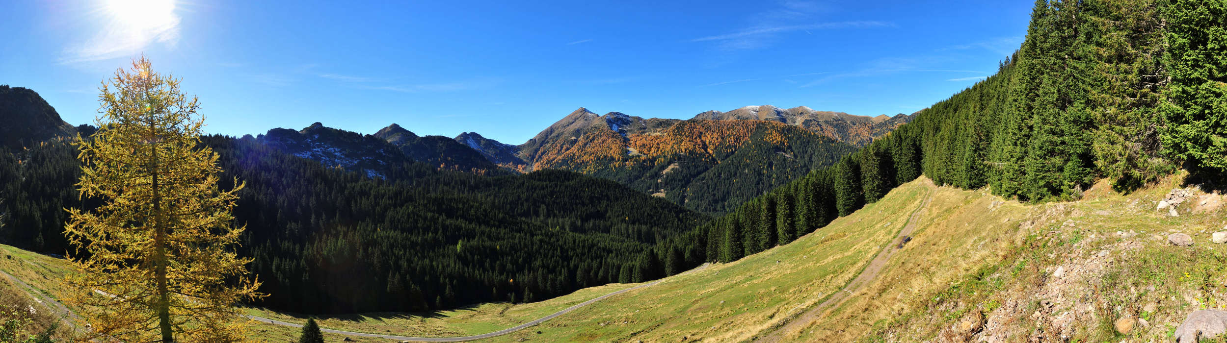 dal passo Manghen verso la Val Cadino, Lagorai, Trentino