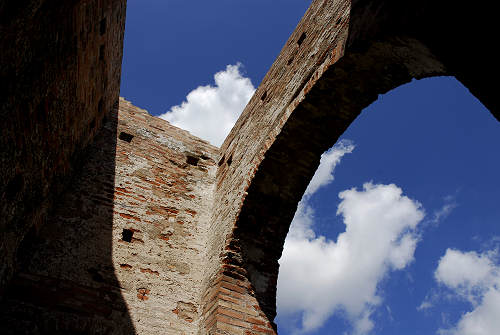 camminamento di ronda sulle mura di Cittadella