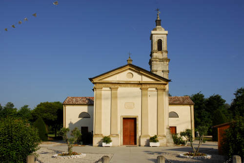 Santuario di Tessara e fiume Brenta a Curtarolo