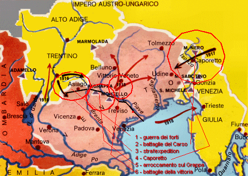 mappa generale prima guerra mondiale
