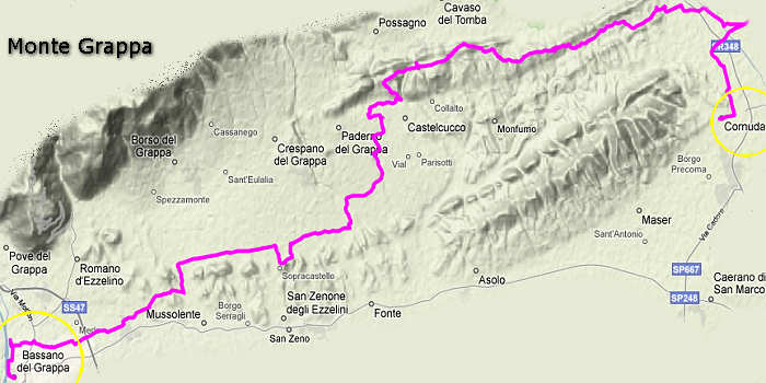 L'Altra Marca, cicloturismo nei Colli Asolani