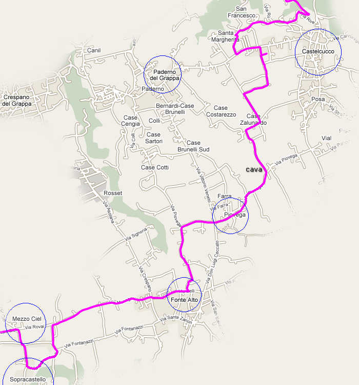 L'Altra Marca, cicloturismo nei Colli Asolani