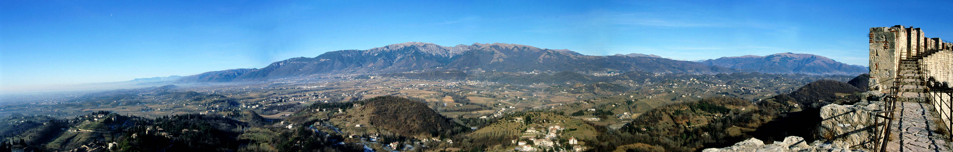 panoramica dalla Rocca di Asolo