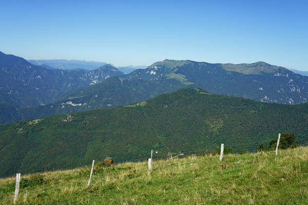 giro del monte Cesen in mountain bike, Pianezze Molvine Milies Capitel di Garda malga Mariech