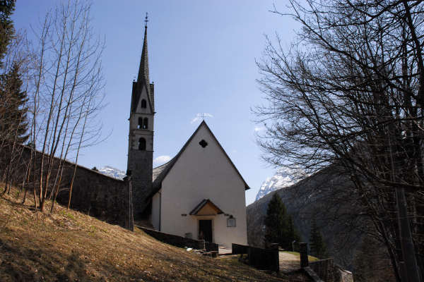 Vallada Agordina, Sachet, chiesa di San Simon