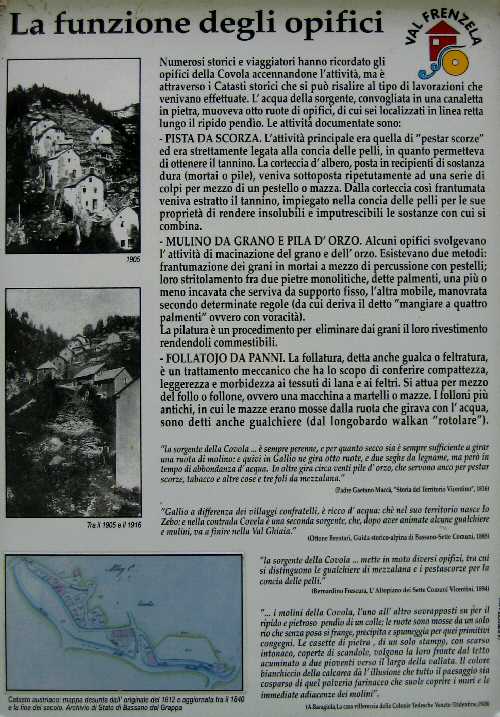 Gallio, mulini e opifici di Valle della Covola