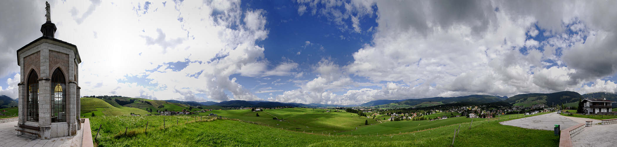 panoramica da Gallio verso Asiago, Altopiano di Asiago Sette Comuni