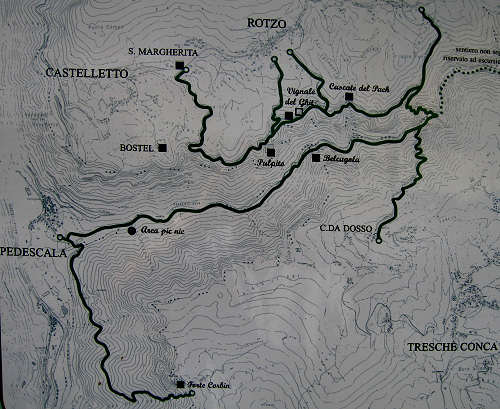 sentieri in Val d'Assa, Canove Roana