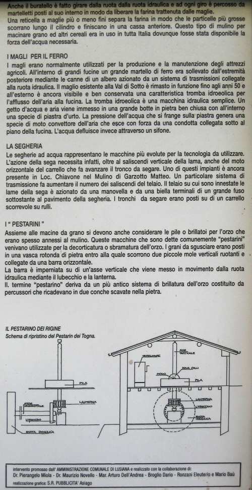 Lusiana - valle dei mulini