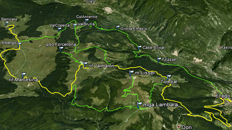 mountain bike altopiano Asiago Sette Comuni
