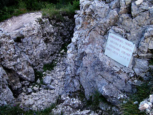 zona monumentale del monte Lozze - altopiano di Asiago 7 Comuni