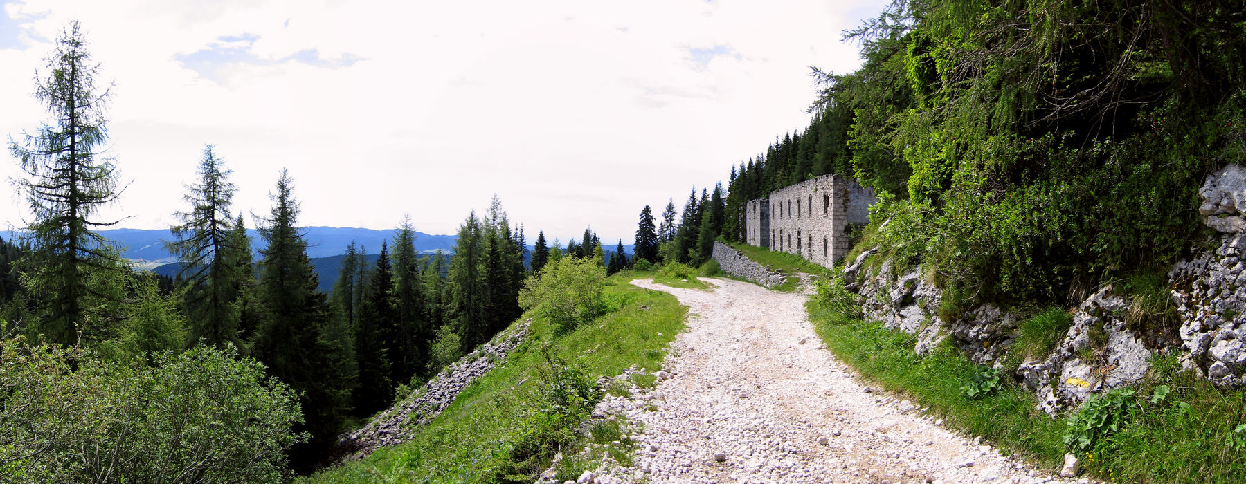 ex Forte di Cima Verena - fotografia panoramica