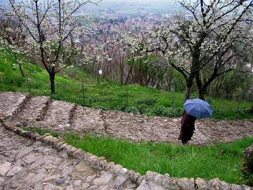 Marostica - sentiero dei Carmini al Castello Superiore