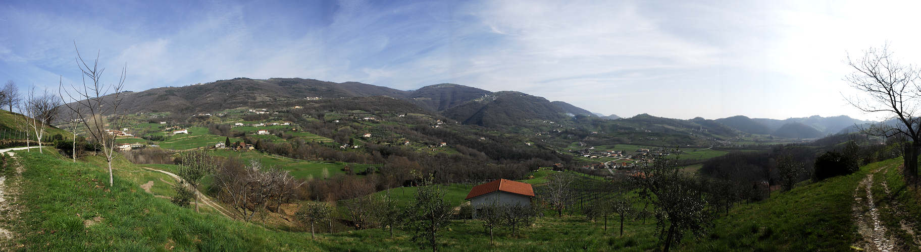 Vallonara di Marostica, da Capitelli verso Valle San Floriano