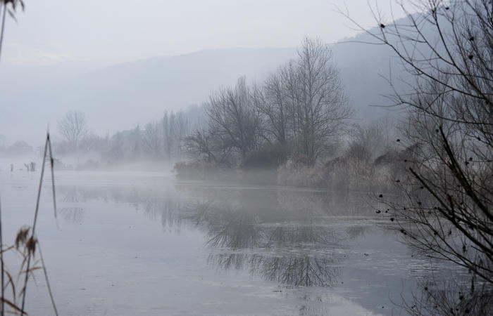 fotografie invernali sul Lago di Fimon, Arcugnano Colli Berici, Vicenza