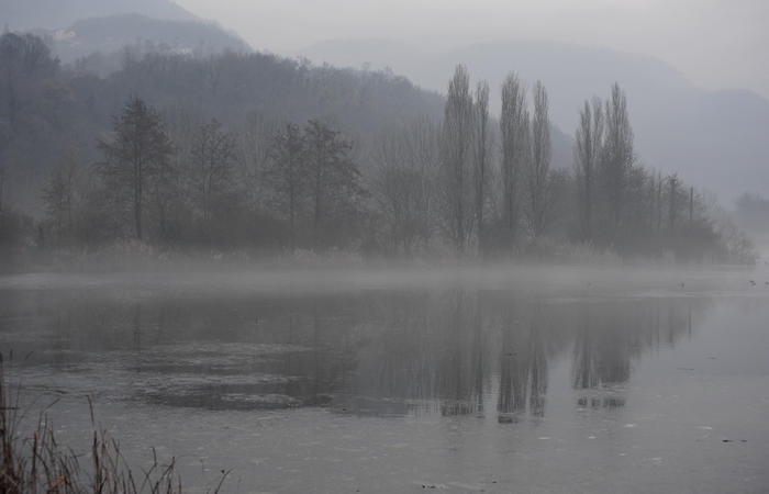 fotografie invernali sul Lago di Fimon, Arcugnano Colli Berici, Vicenza