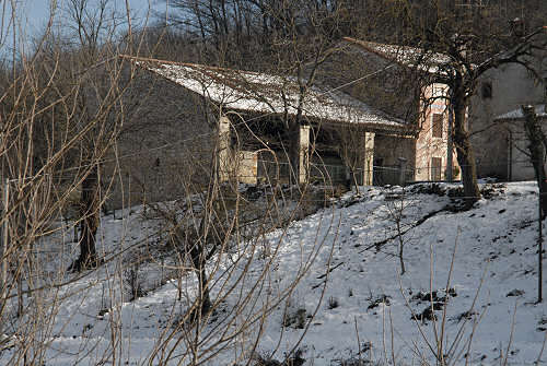 foto invernali al lago di Fimon, nei Colli Berici
