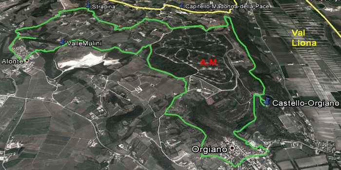 escursione Orgiano, Valle dei Mulini, Alonte