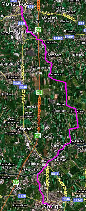 da Monselice a Rovigo