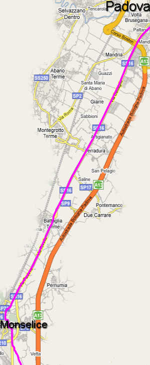 da Padova a Monselice
