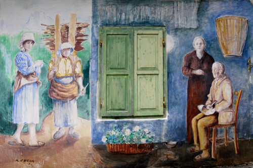 Murales di Cibiana - A.Pavan - Zocui e Zestoi