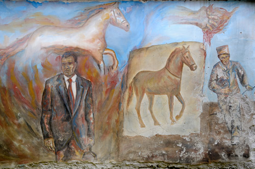 Murales di Cibiana - A.Flores - ciavai e taies