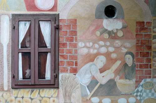 Murales di Cibiana - M.Tapia - al forno