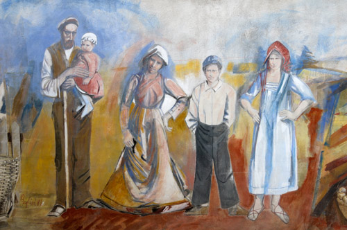 Murales di Cibiana - M.Beghini - Fameja