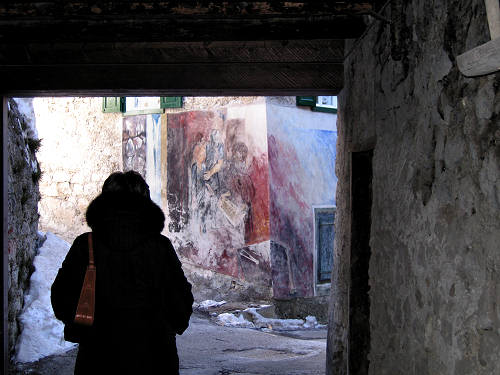 Cibiana di Cadore, i murales di Cibiana