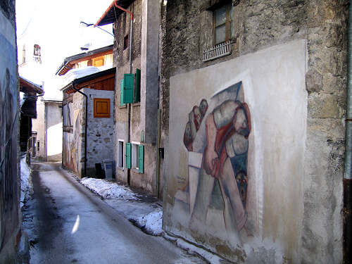 Cibiana di Cadore, i murales di Cibiana